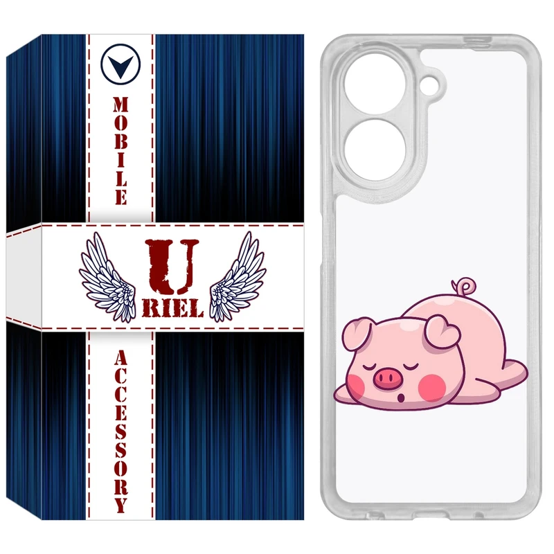 کاور یوریل مدل Clear کد 42 طرح پیگی مناسب برای گوشی موبایل شیائومی Redmi A5 4G / Poco C71