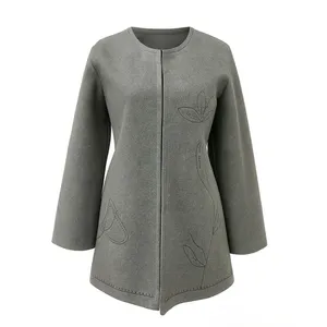 پالتو زنانه مدل فوتر گلدوزی 798-16