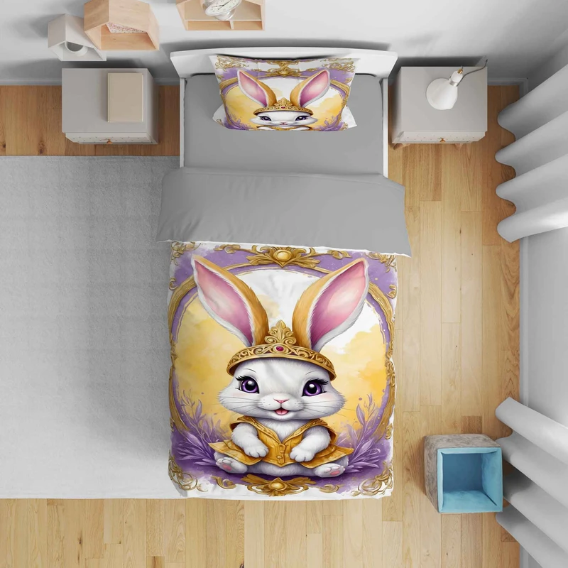 سرویس روتختی مدل خرگوش 5416 تک نفره 5 تکه