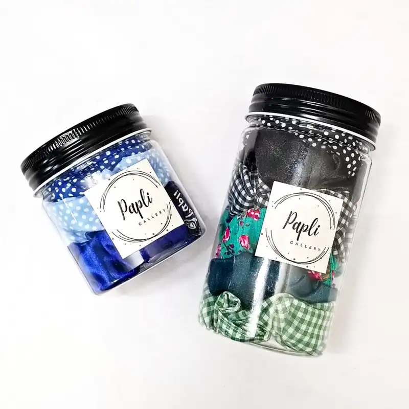 کش مو زنانه پاپلی مدل اسکرانچی بسته 9 عددی