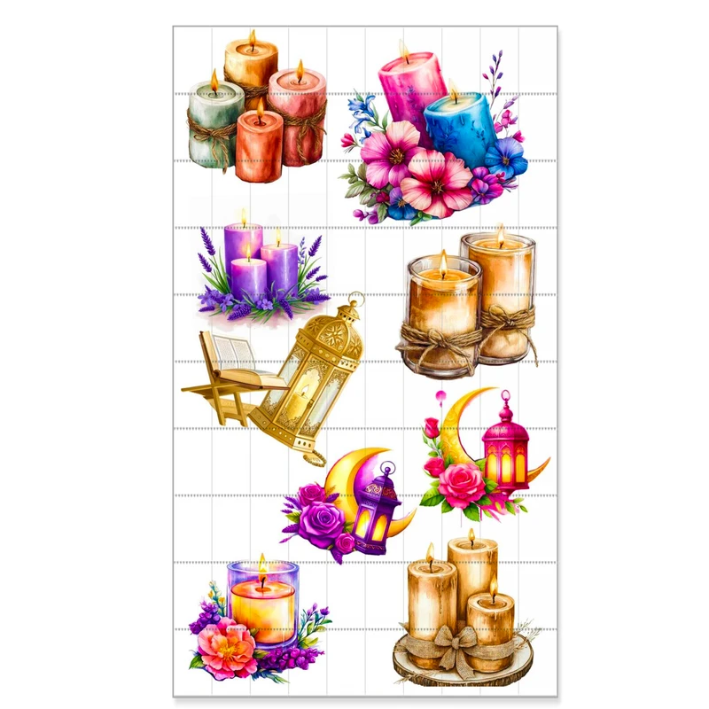 برچسب مدل شمع طرح تنه کد54