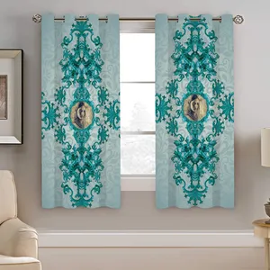 پرده نیروانا طرح سنتی و چهره مدل هازان کد 8684 سایز 140×200 سانتی متر