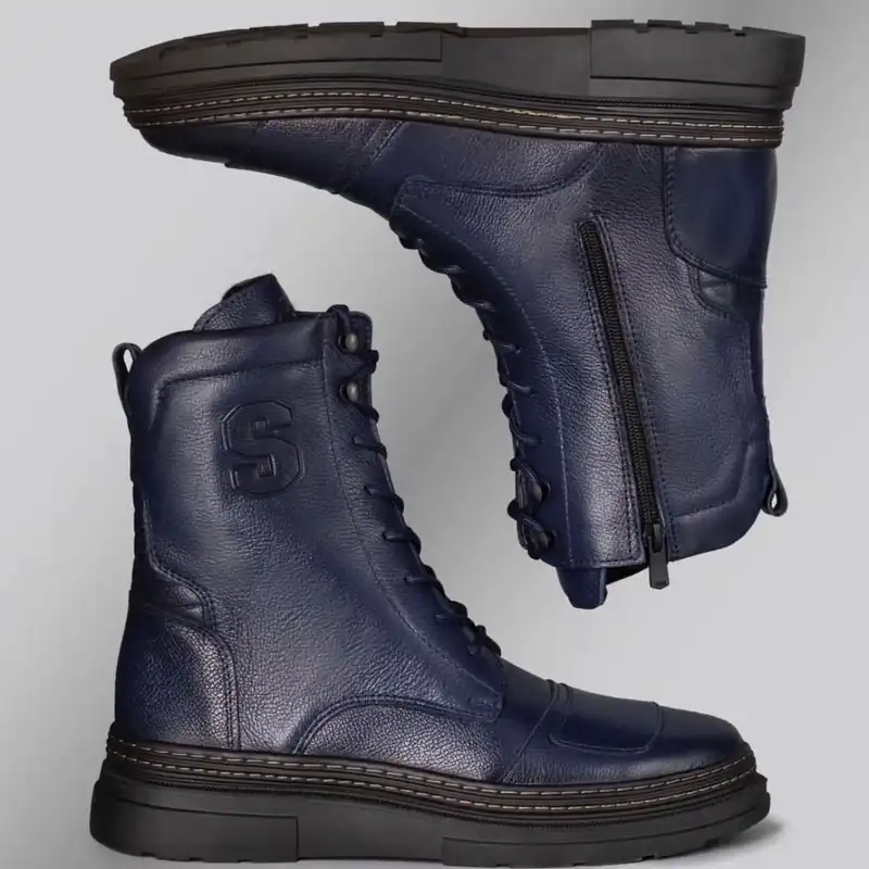 بوت مردانه مدل 3 میلینگ کد s-9110 رنگ سرمه ای