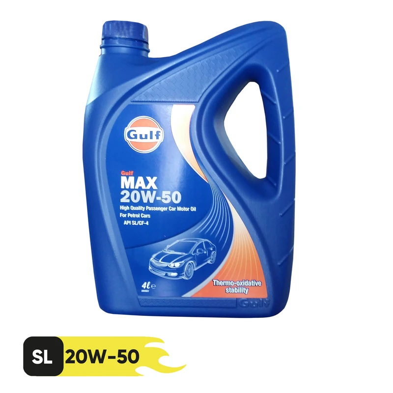 روغن موتور گالف مدل مکس ( MAX ) 20W50 SL حجم 4لیتر