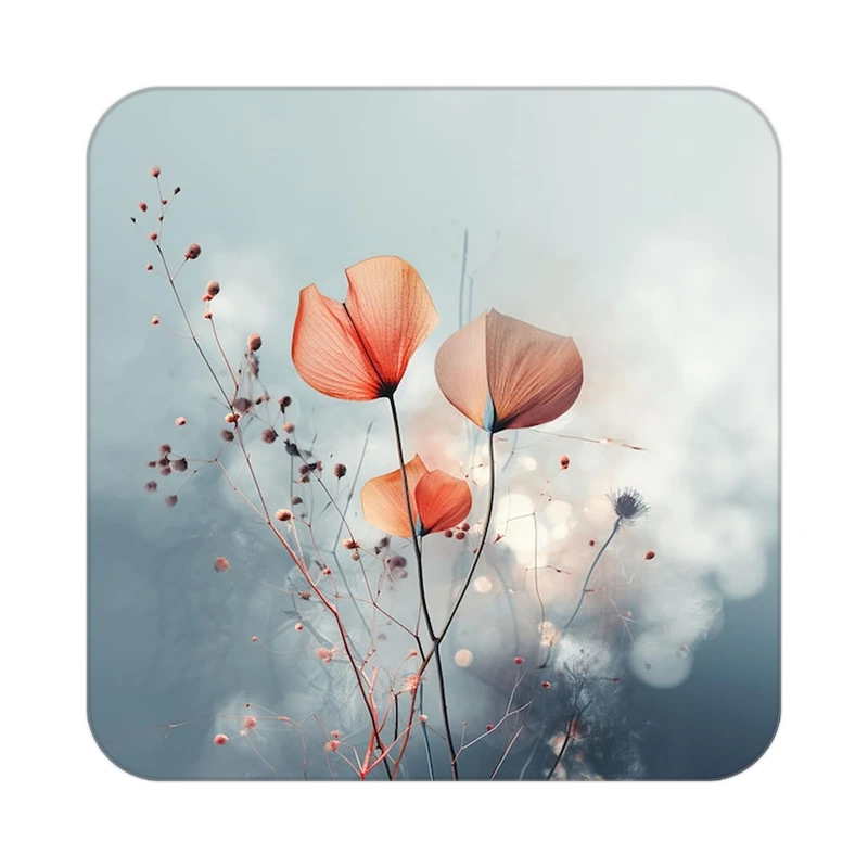 زیر لیوانی کاکتی طرح گل مدل mp16191