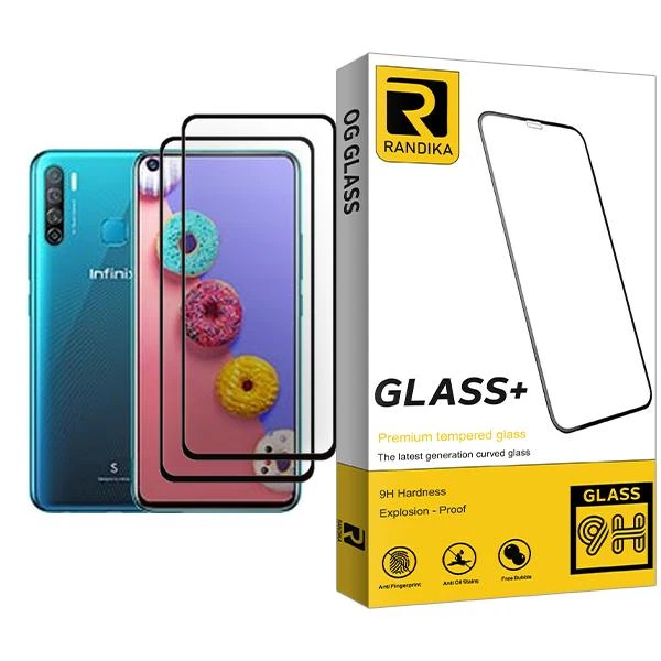 محافظ صفحه نمایش راندیکا مدل Glass MIX002 مناسب برای گوشی موبایل اینفینیکس S5 بسته دو عددی