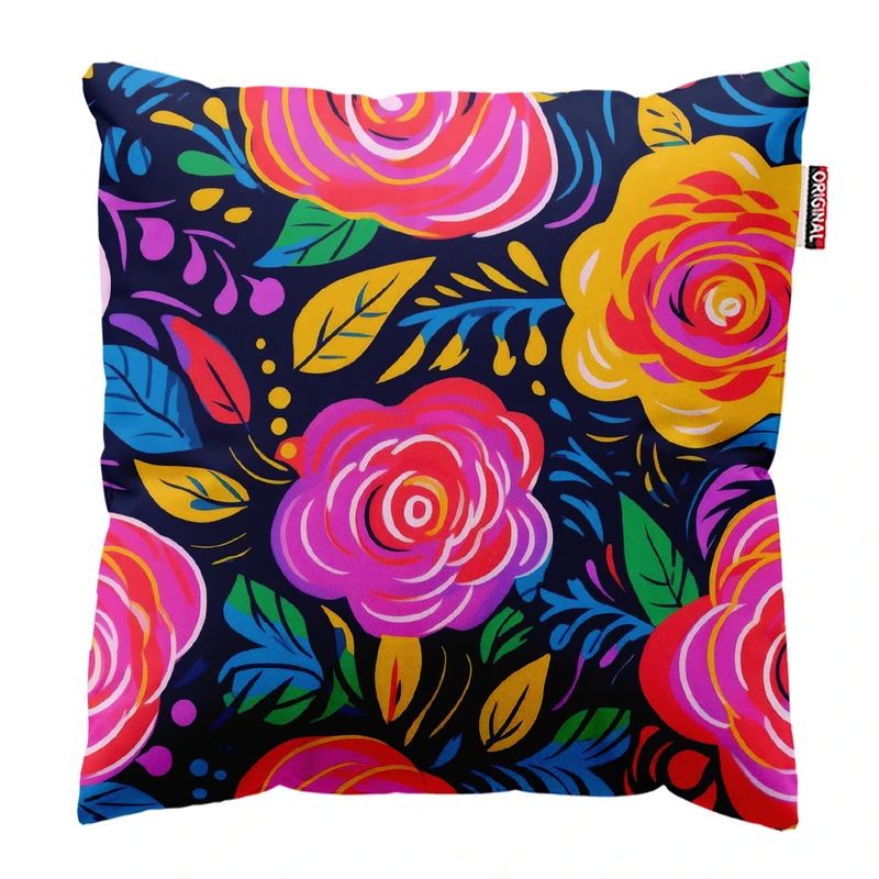 کوسن پاد آفرین مدل سنتی گل کد k9 سایز 30×30 سانتی‌متر