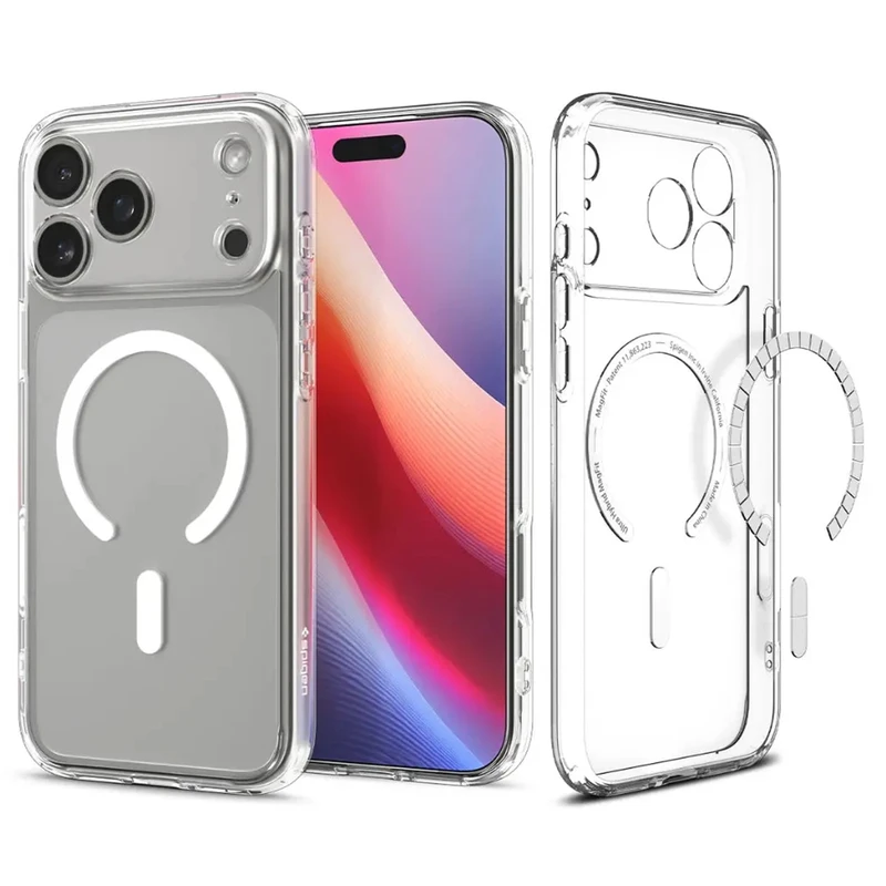کاور اسپیگن مدل ultra hiybrid magsafe مناسب برای گوشی موبایل اپل iphone 17 promax