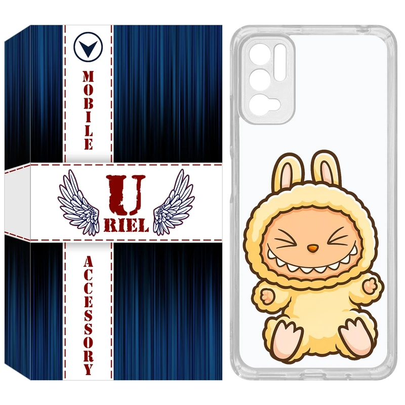 کاور یوریل مدل Clear کد 135 طرح لبوبو Labubu مناسب برای گوشی موبایل شیائومی Redmi Note 10 5G / Note 11SE / Poco M3 Pro