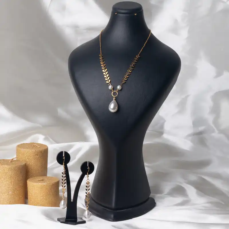 نیم ست زنانه مدل مروارید اشکی E108