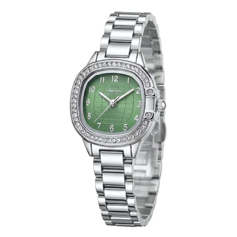 ساعت مچی عقربه‌ای کوارتز زنانه مدل دورنگین عدد دار قفل پروانه ای کد 105