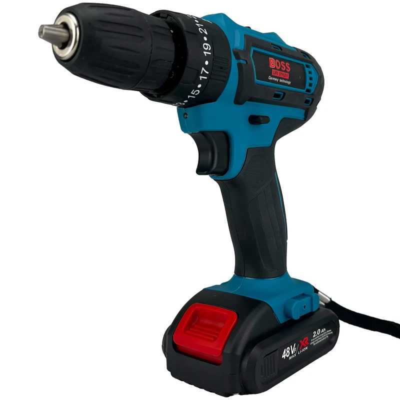 عکس شماره 10 : دریل چکشی شارژی باس مدل 48vf مجموعه 27 عددی