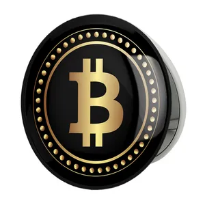 آینه جیبی خندالو طرح ارز دیجیتال بیت کوین مدل تاشو کد 10866 