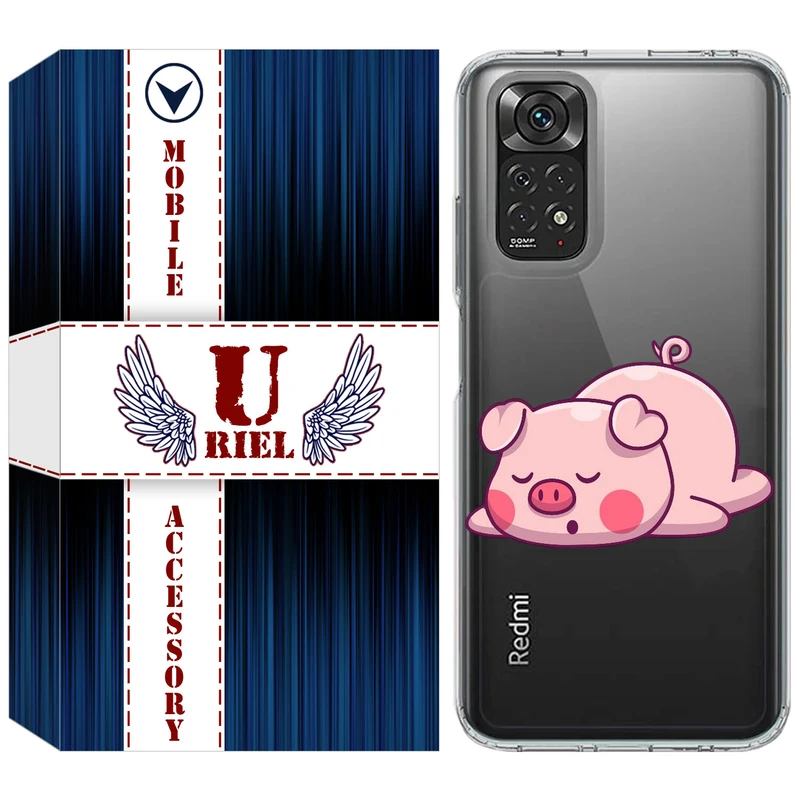 کاور یوریل مدل Clear کد 42 طرح پیگی مناسب برای گوشی موبایل شیائومی Redmi Note 11 4G / Redmi Note 11S