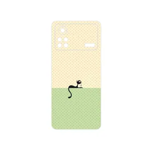 MAHOOT Minimal Internet Cat Icon Cover Sticker for Xiaomi Poco X4 Pro 5G