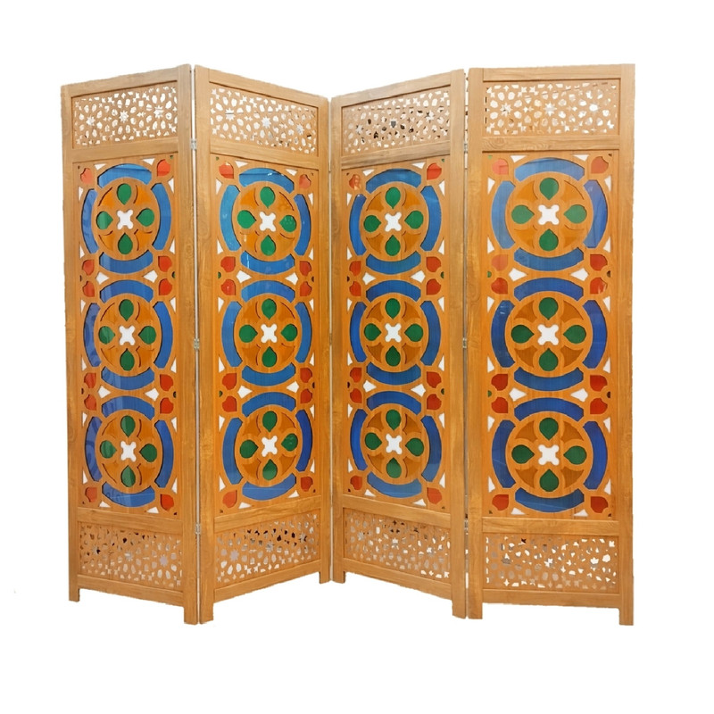  پارتیشن گره چینی مدل پاراوان طلق رنگی کد stg5c مجموعه 4 عددی