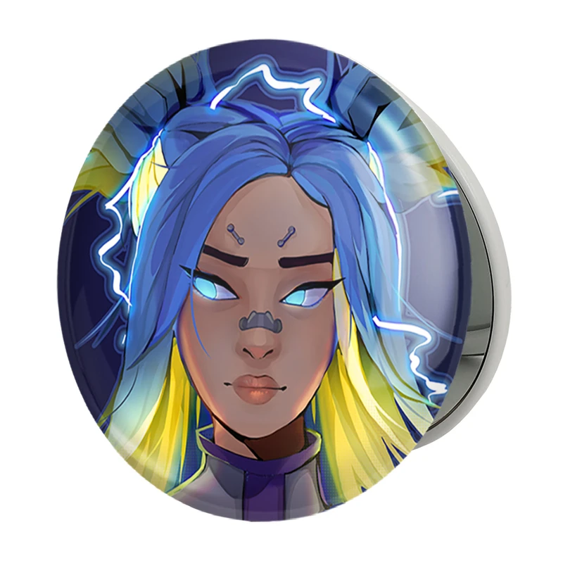 آینه جیبی خندالو طرح بازی ولورانت (Valorant) مدل تاشو کد 33070