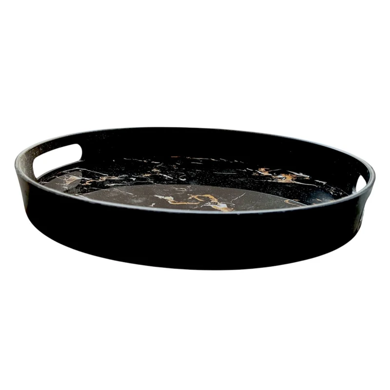 سینی دسته دار مدل سنگی سایز 30*30 سانتی متر