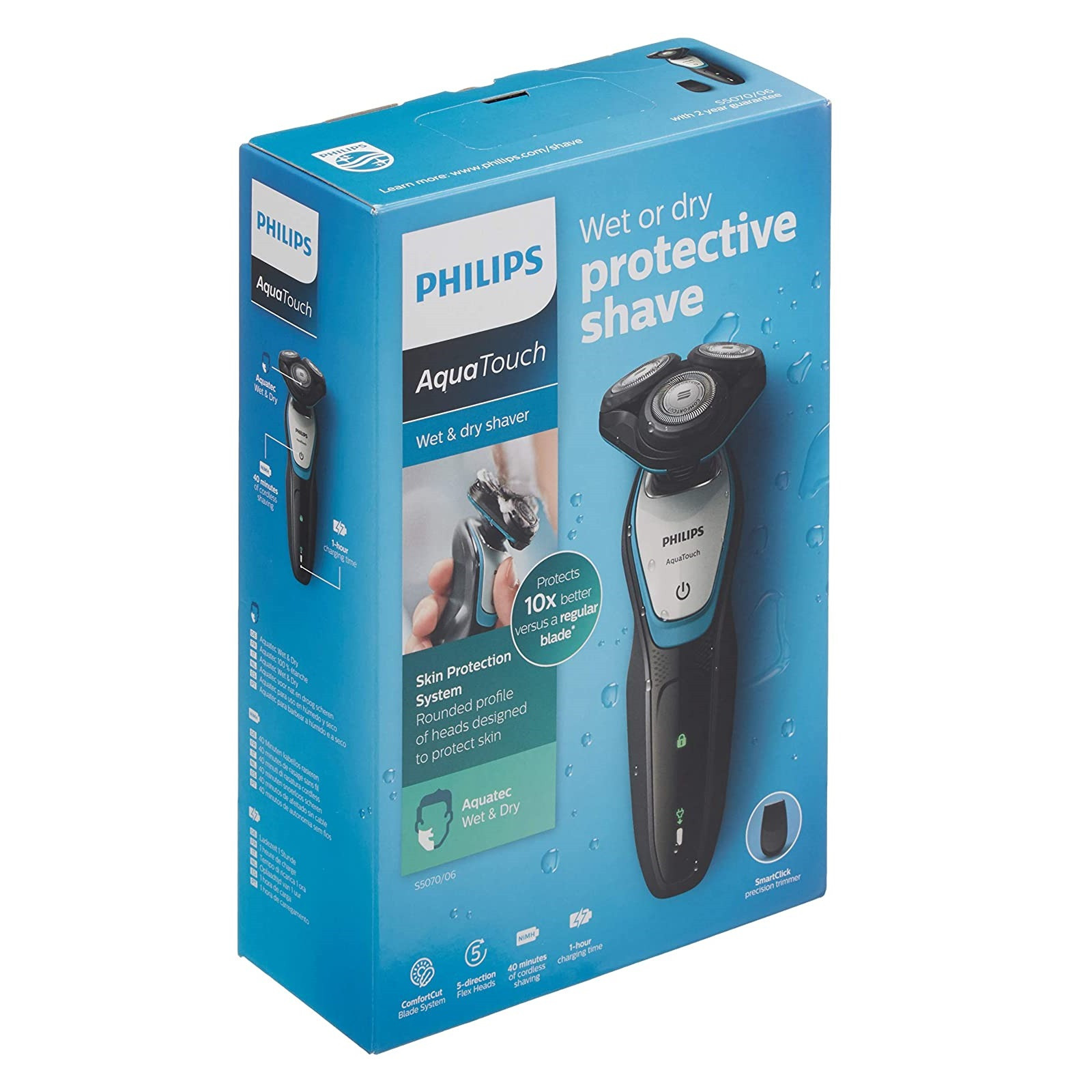 ماشین اصلاح موی صورت فیلیپس مدل AquaTouch 5070 ماشین اصلاح موی صورت فیلیپس مدل AquaTouch 5070