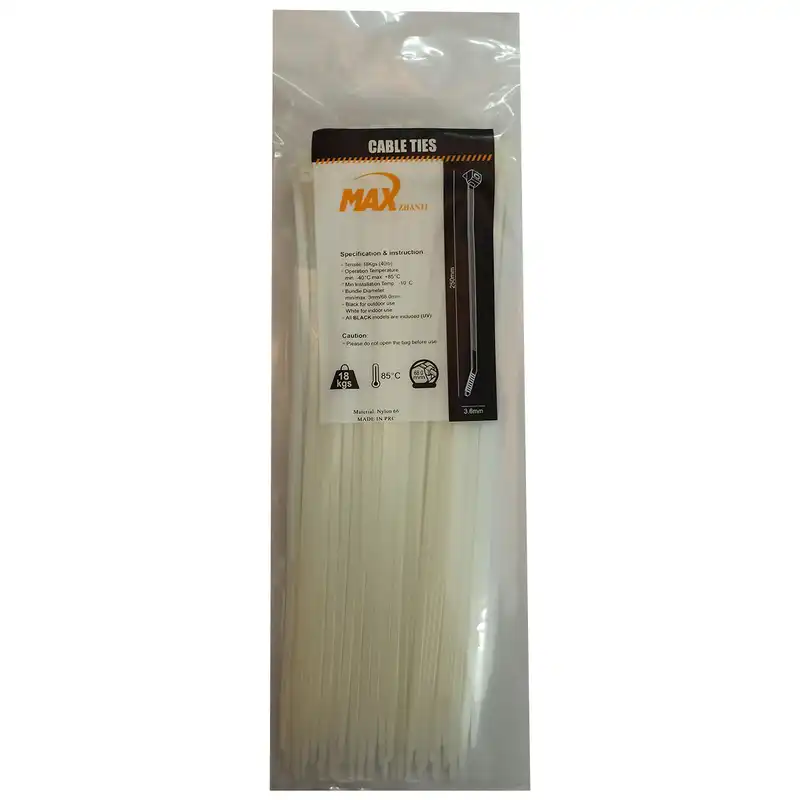 بست کمربندی مکس مدل LH-M-250-10 بسته 100 عددی