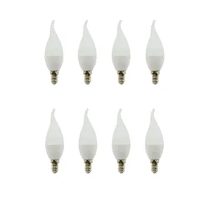 لامپ ال‌ ای‌ دی 7 وات نمانور مدل اشکی پایه کوتاه پایه E14 مجموعه 8 عددی