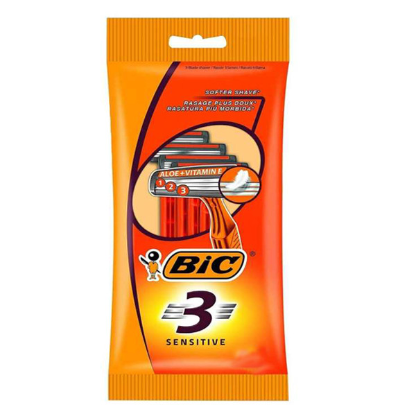 خود تراش بیک مدل SENSITIVE ALIOE بسته 3 عددی