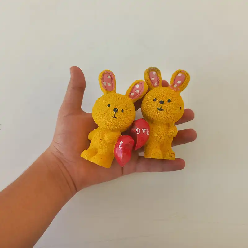 مجسمه طرح خرگوش مدل لاو کد 060 مجموعه 2 عددی