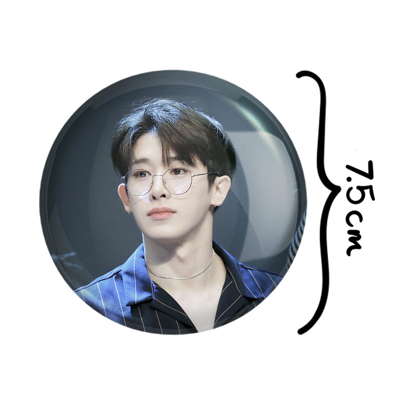 آینه جیبی خندالو طرح ونهو گروه مانستا اکس Monsta X مدل تاشو کد 21188