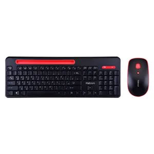 Hatron HKCW135 Wireless Keyboard With Mouse, Membrane Switch, Full-Size