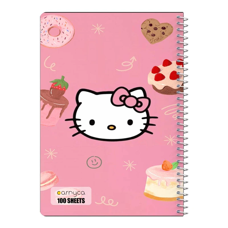 دفتر مشق 100 برگ سیمی کارنیکا طرح هلو کیتی hello kitty کد 39958