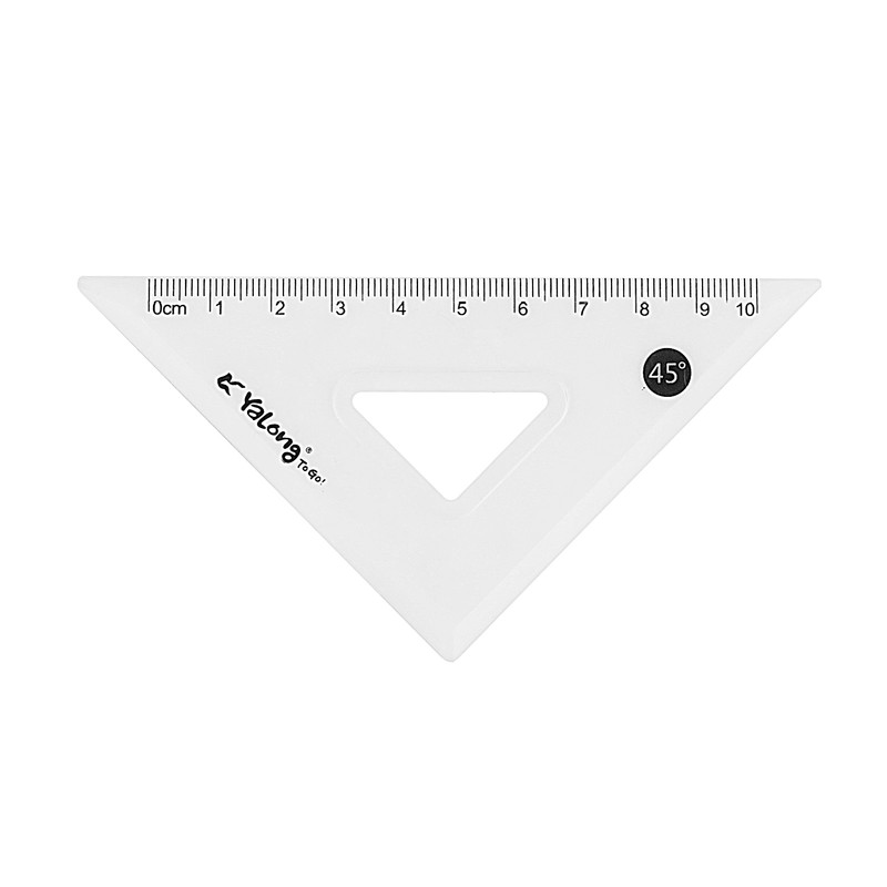 ست خط کش یالونگ مدل YL223606-1 مجموعه 4 عددی