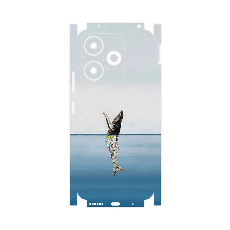برچسب پوششی ماهوت مدل Collage of Sea Trash-FullSkin مناسب برای گوشی موبایل شیائومی Redmi 13x