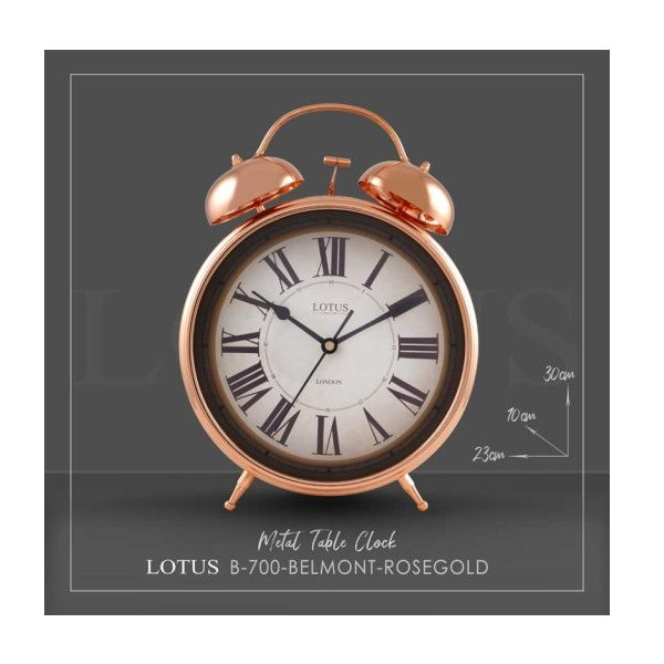 ساعت رومیزی لوتوس مدل B-700-BELMONT-ROSEGOLD