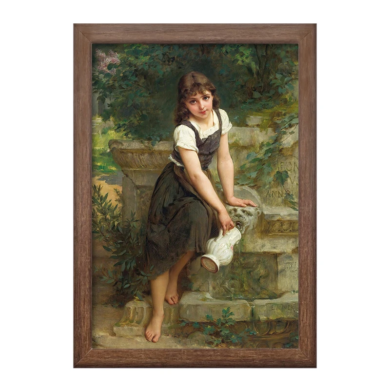 تابلو خندالو طرح نقاشی فواره اثر امیل مونیر کد F12343