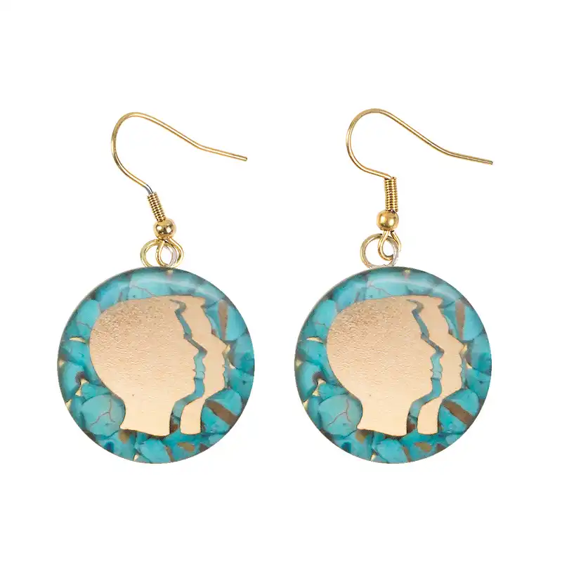 گوشواره زنانه آلتین هنر مدل ماه خرداد