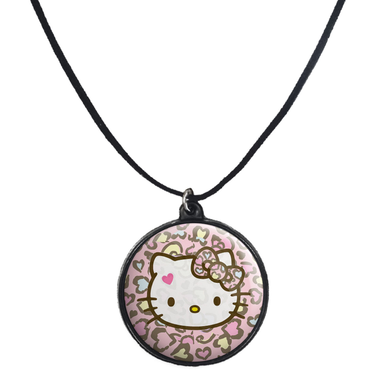 گردنبند پرمانه طرح کیتی کد pmb.22554 مدل دو طرفه