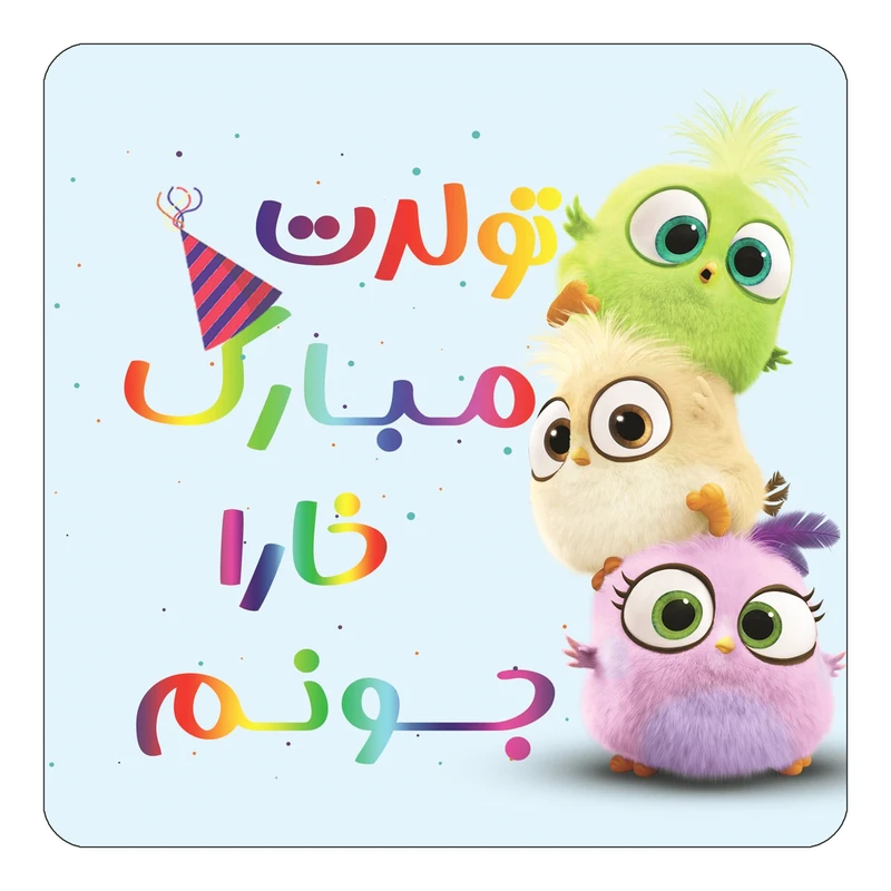 مگنت کاکتی طرح تولد خارا مدل پرندگان خشمگین Angry Birds کد mg57795