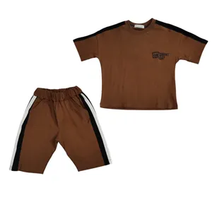 ست تی شرت آستین کوتاه  و شلوارک راحتی بچگانه مدل 136829