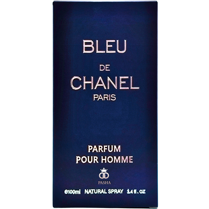 ادوپرفیوم پاشا مدل بلو شنل حجم 100 میلی‌لیتر