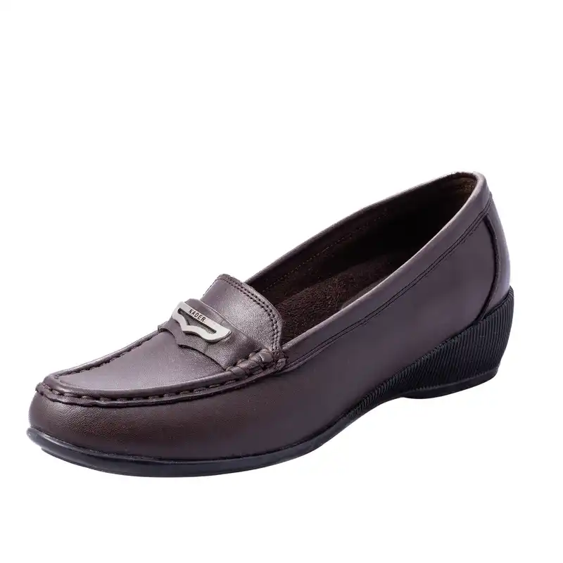 کفش طبی زنانه نادر مدل نیوشا ساعتی کد 612 رنگ قهوه ای