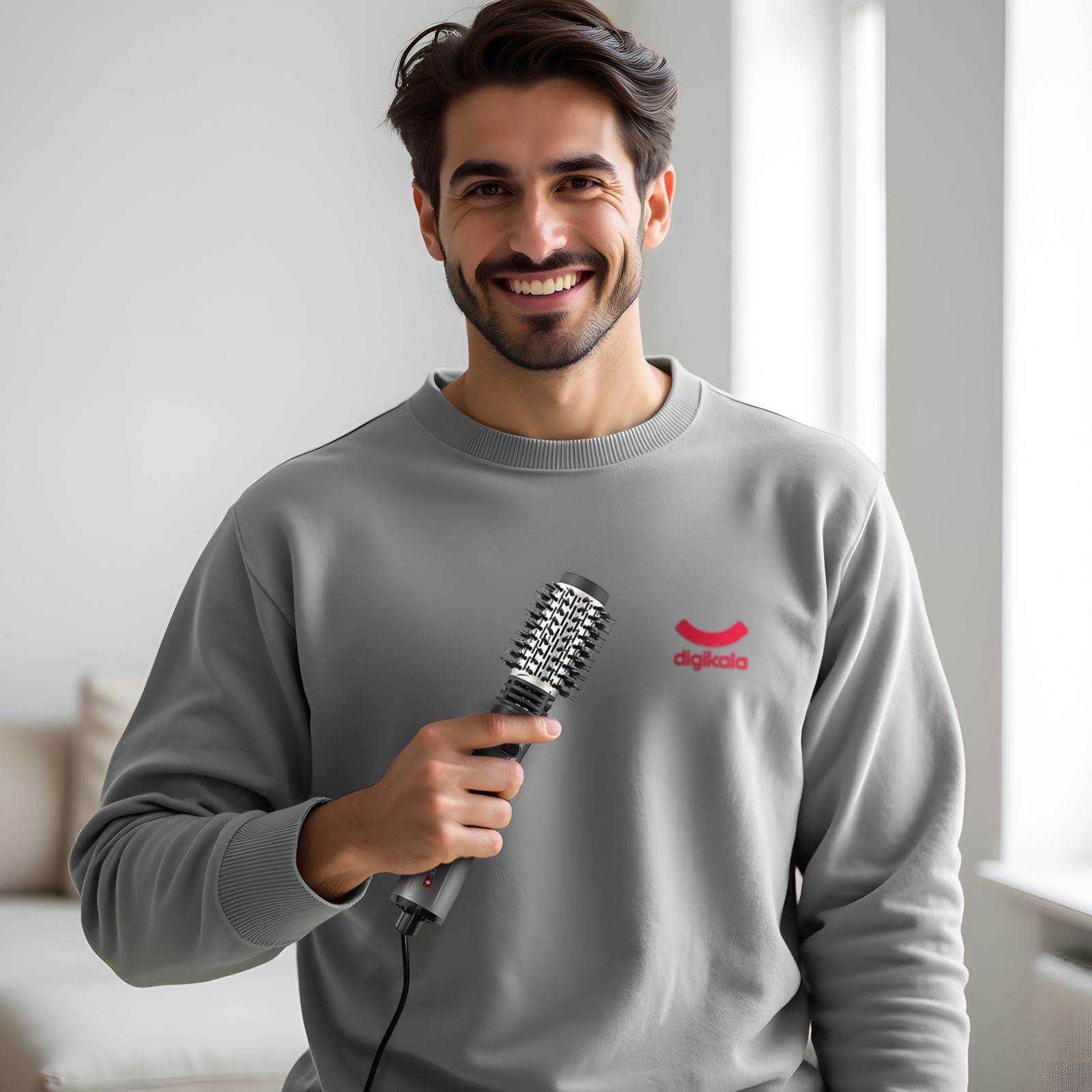 سشوار برس‌دار چرخشی حرفه‌ای والوروس مدل VL-507، موتور AC با توان مصرفی 1200 وات، دارای قابلیت تعویض سری، طراحی ارگونومیک، دارای سری قابل تعویض، با حالت صاف‌کننده، حجم‌دهنده و فرکننده، تنظیم حرارت 2 حالته و کنترل سرعت 2 حالته، به همراه 2 سری برس‌دار -  - 2