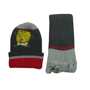 ست کلاه و شال گردن بافتنی بچگانه کد 8970