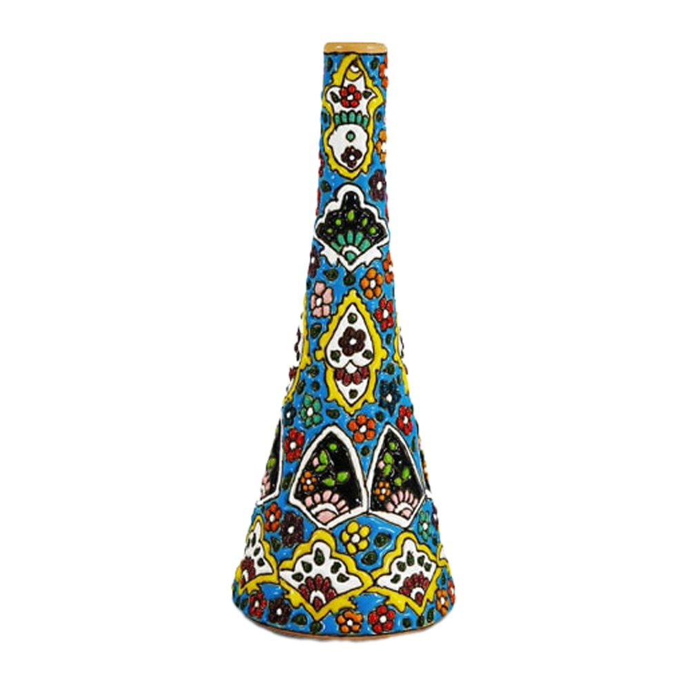گلدان میناکاری مدل تک شاخه کد f38