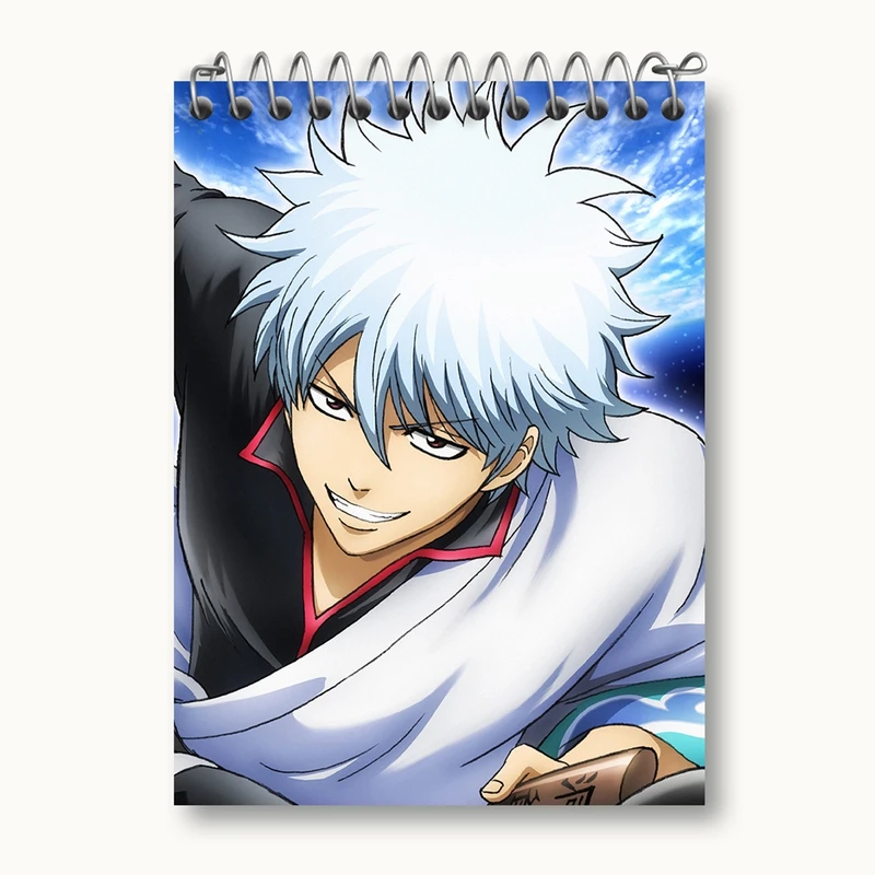 دفتر یادداشت 50 برگ خندالو مدل گینتوکی انیمه گینتاما کد 12973