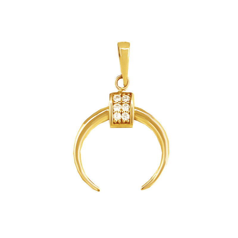 آویز گردنبند طلا 18 عیار زنانه الی گالری مدل تاسک