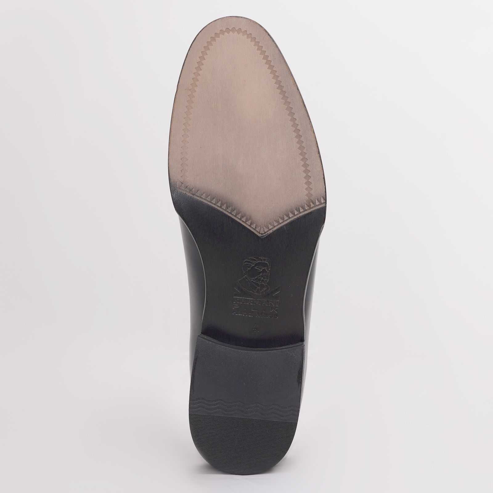 کفش مردانه کرمانی مدل چرم دستدوز طبیعی کد 1073 رنگ مشکی -  - 2