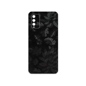 MAHOOT Black-Wildflower Cover Sticker for Xiaomi Redmi Note 9 4G