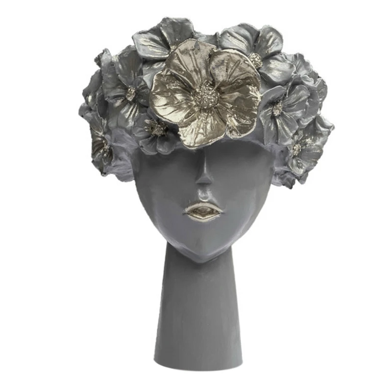 مجسمه مدل دختر گل به سر 