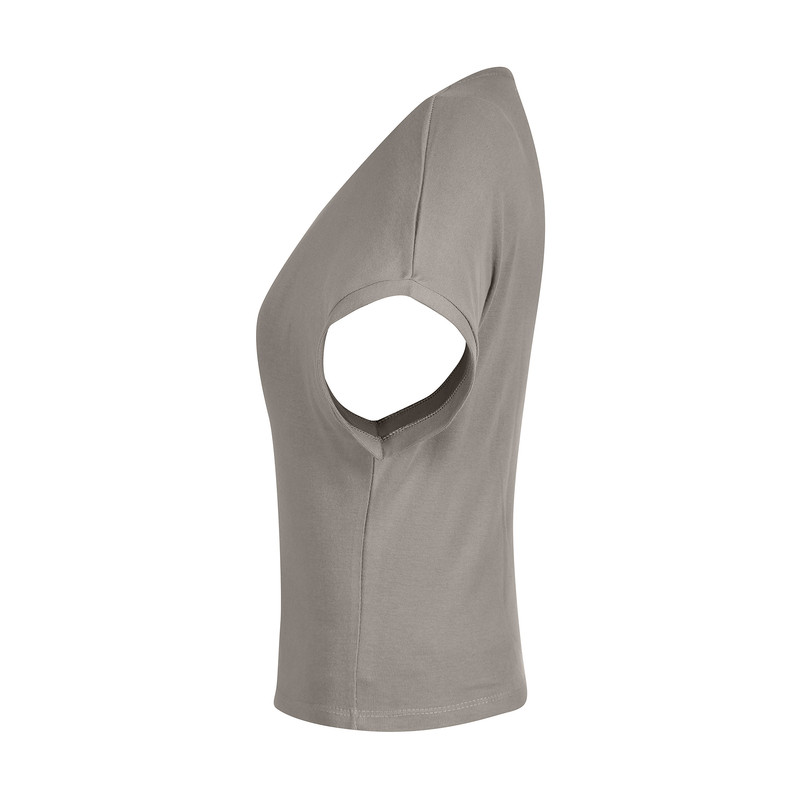 ست کراپ تی شرت و شلوارک زنانه افراتین مدل 6598 رنگ خاکی