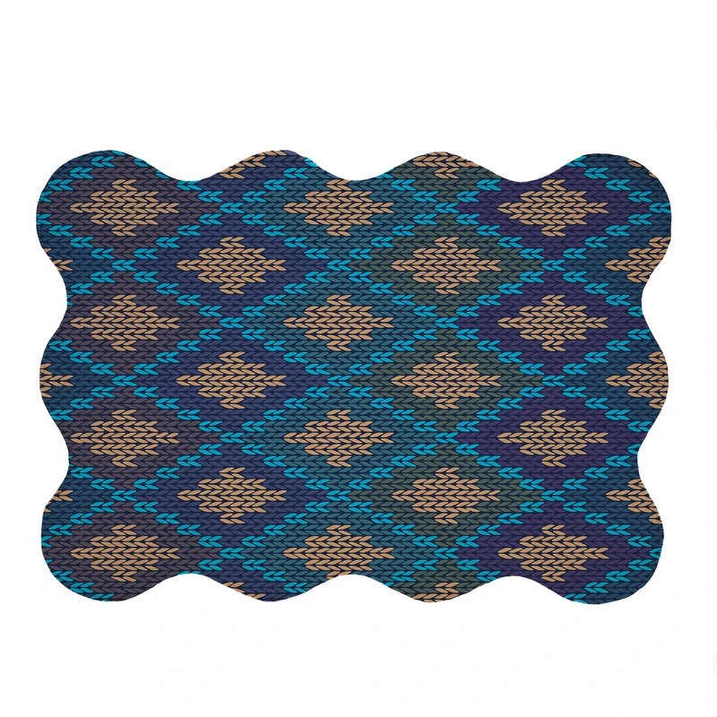 پادری مدل دالبر طرح سنتی کد 5450 سایز 80x110 سانتی متر